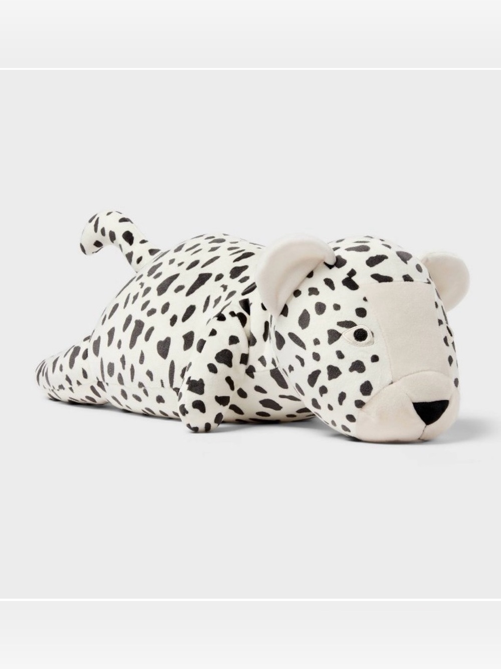 Cheetah Weighted Plush Kids' Throw Plush Pillow Black and White Pillowfort